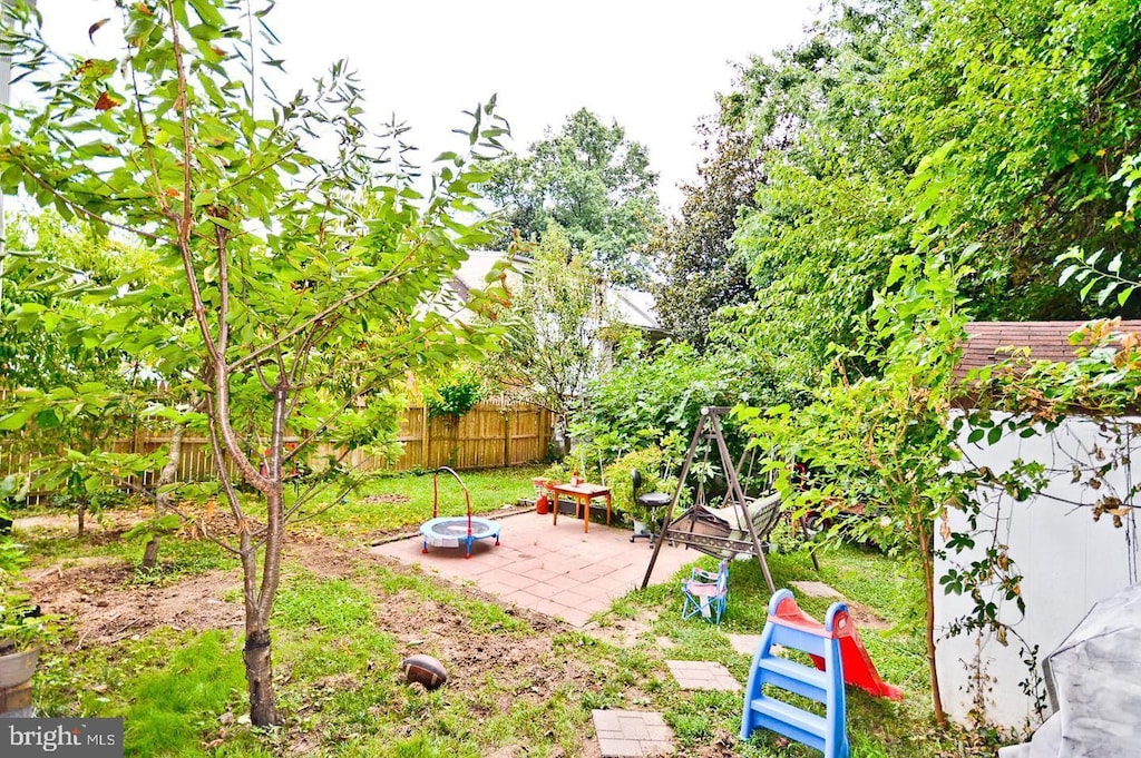 view of yard with a patio