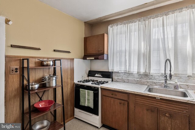 910 Woodland Ave, Burlington, NJ 08016 - kitchen featuring sink and range with gas cooktop
