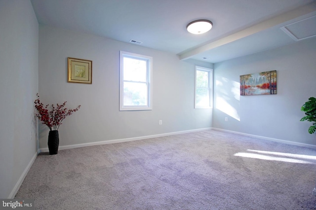 spare room featuring carpet floors