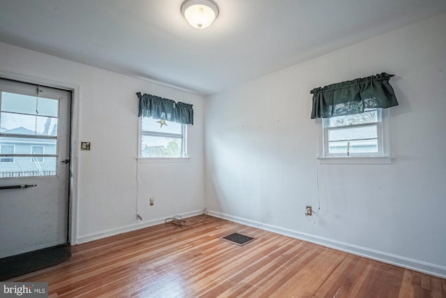 entryway featuring hardwood / wood-style floors