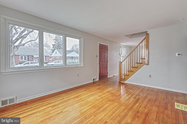 interior space featuring light hardwood / wood-style floors