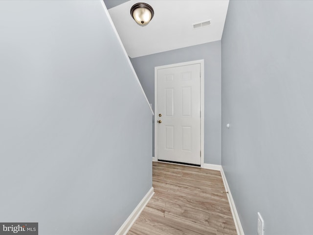 interior space featuring light hardwood / wood-style flooring