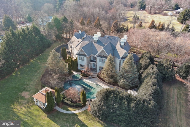 birds eye view of property