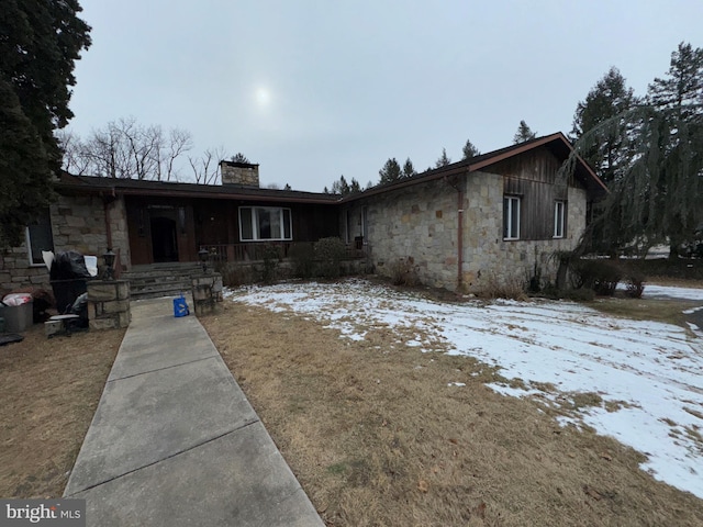 view of ranch-style house