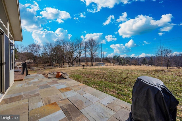 view of patio / terrace featuring a grill