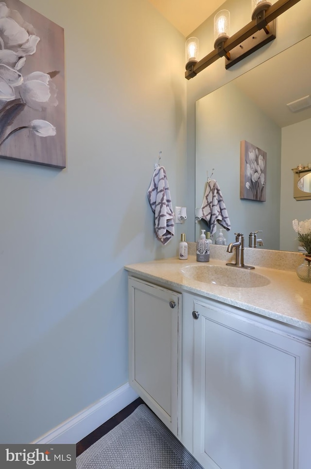 bathroom featuring vanity