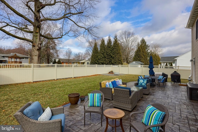 view of patio / terrace with outdoor lounge area