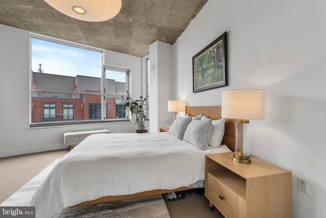 bedroom with carpet flooring