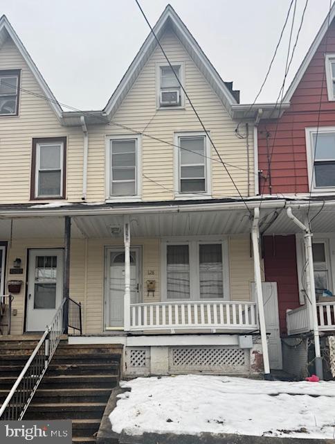 multi unit property with covered porch