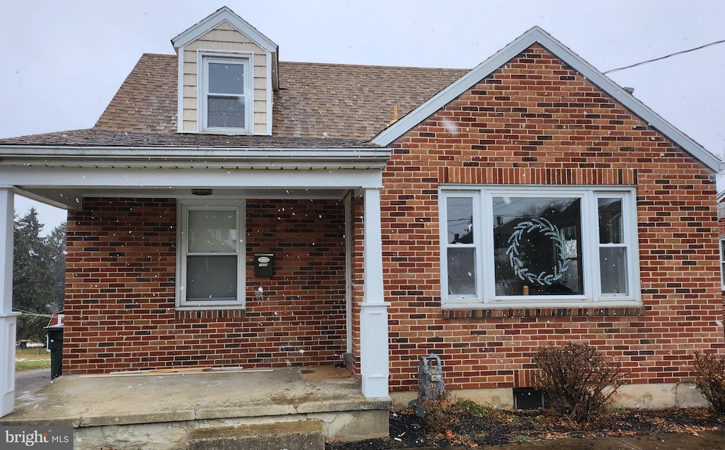 view of front of home