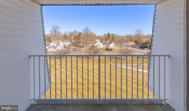 view of balcony