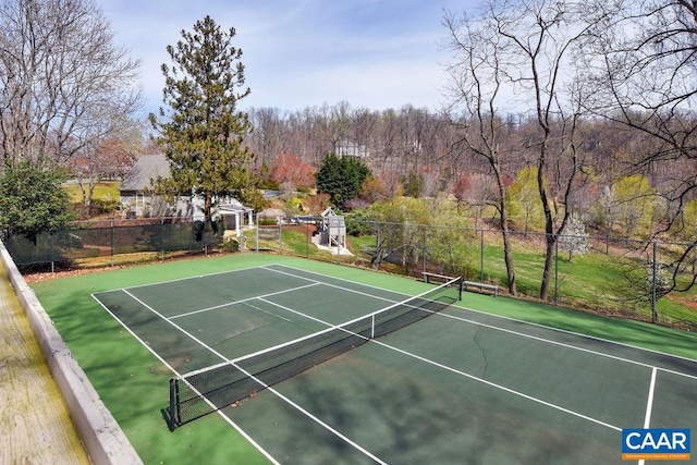 view of sport court