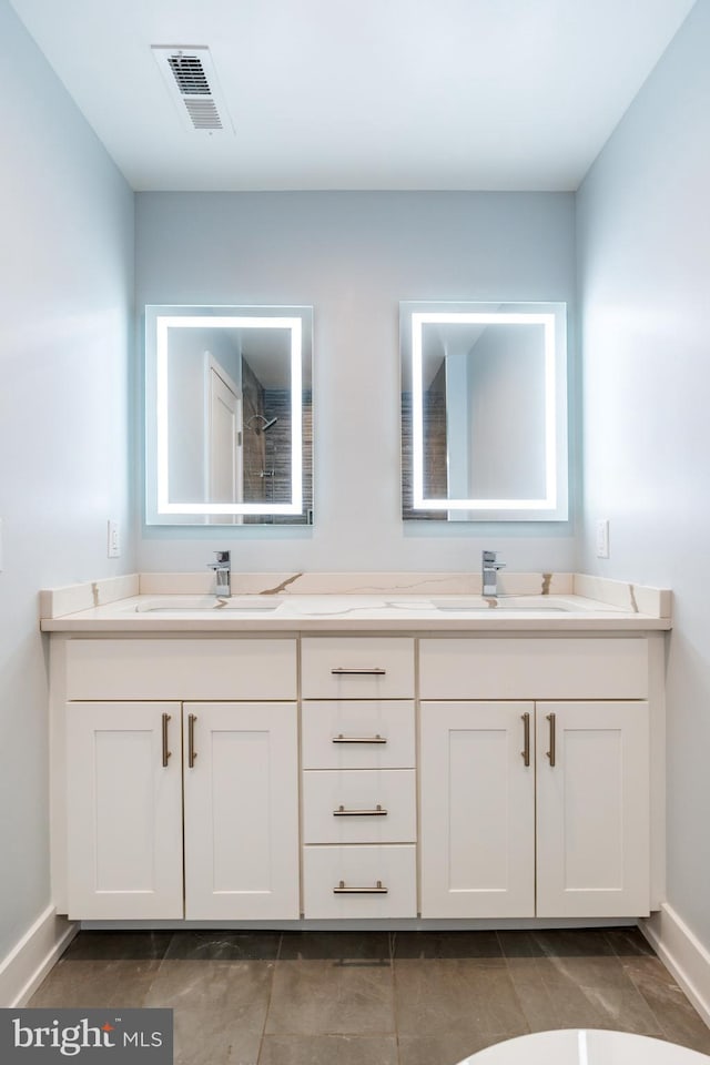 bathroom with vanity