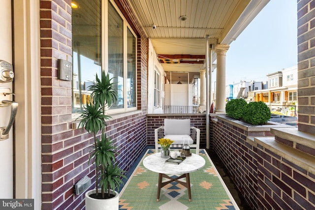 view of balcony