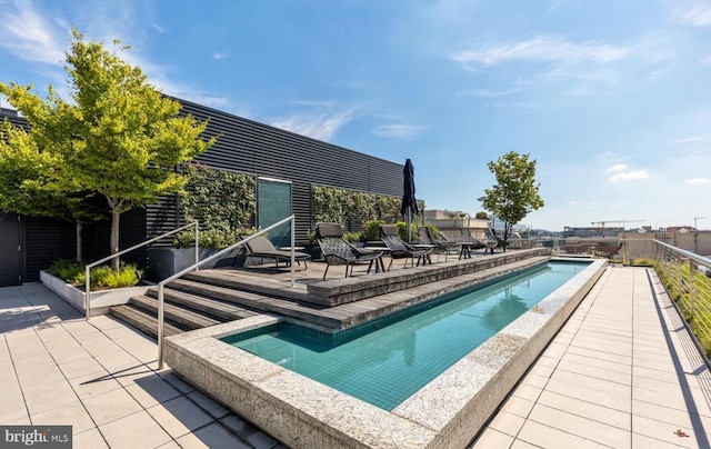 view of pool with a patio