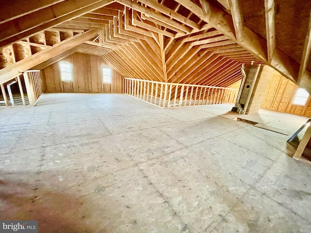 view of attic