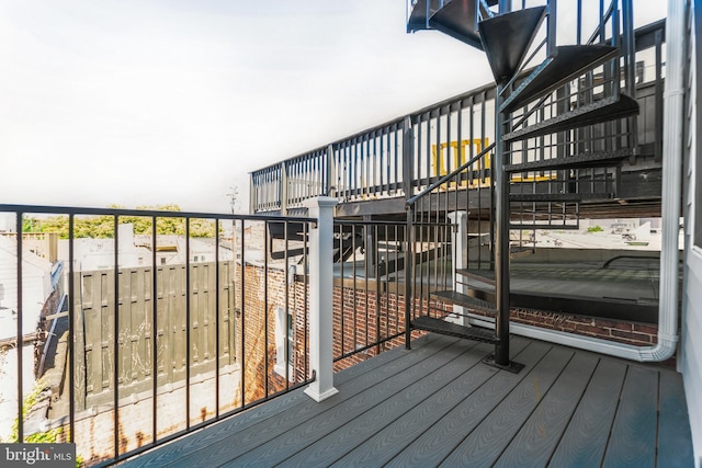 view of wooden terrace