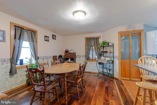 dining room featuring wood finished floors