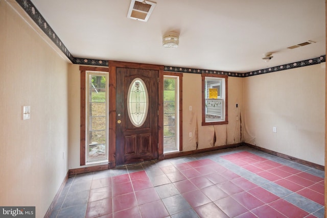 view of tiled entryway