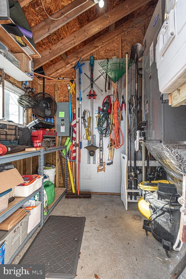 view of storage room