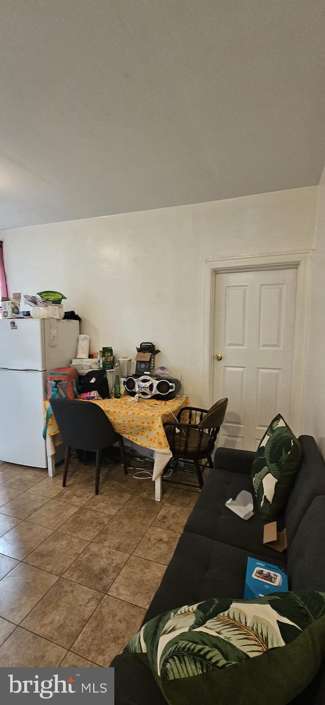 view of tiled living room