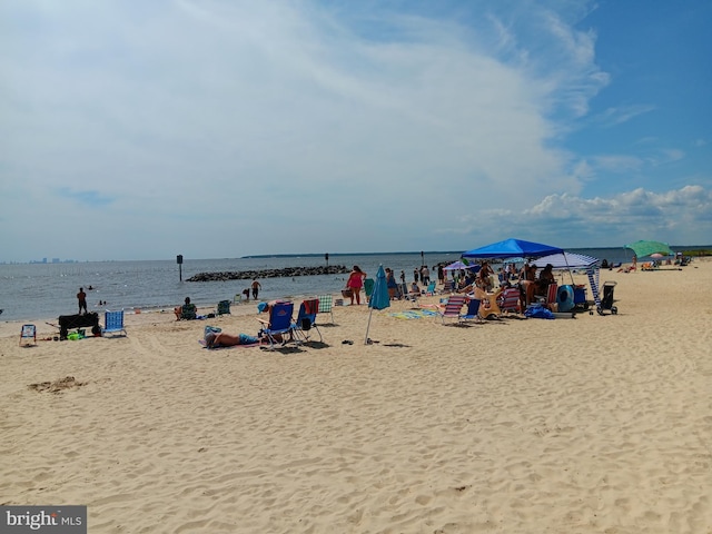 water view with a beach view