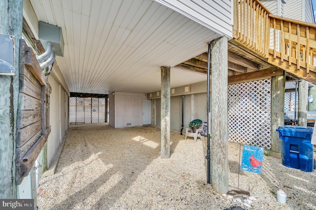 view of patio featuring a carport