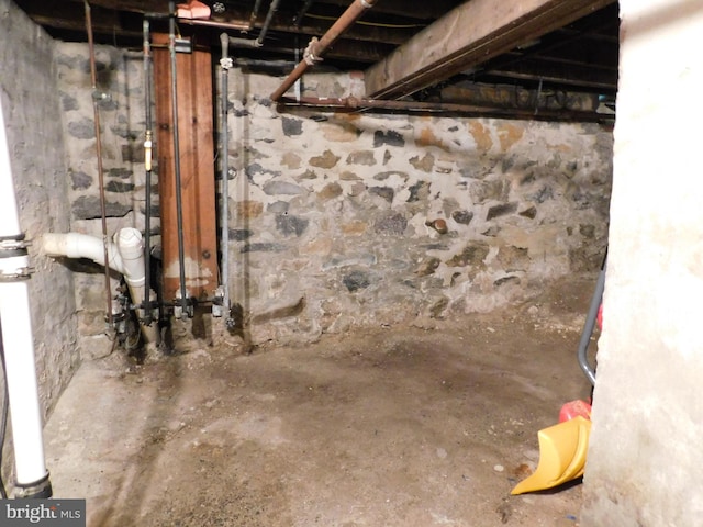 view of basement