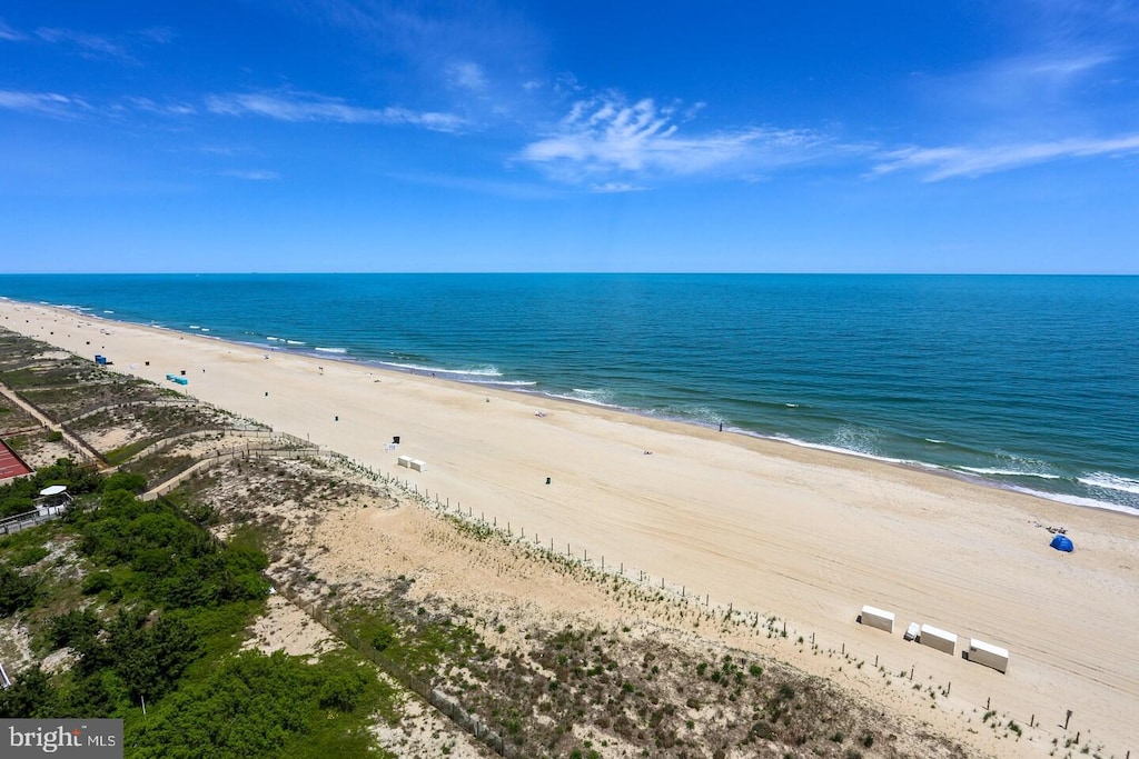 water view featuring a beach view