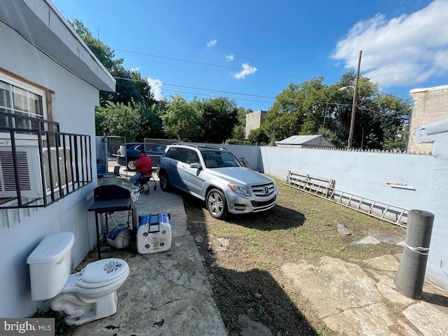 view of vehicle parking