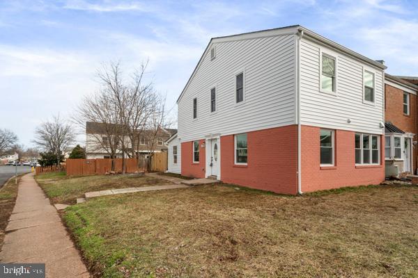 exterior space with a lawn