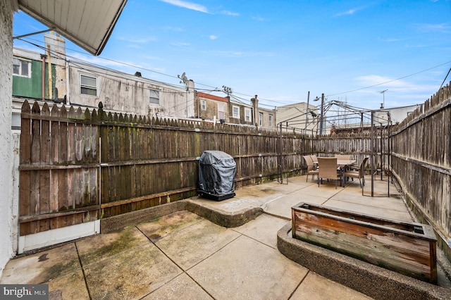 view of patio / terrace featuring grilling area