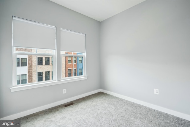 view of carpeted empty room