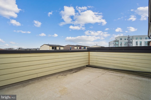 view of patio / terrace with a balcony