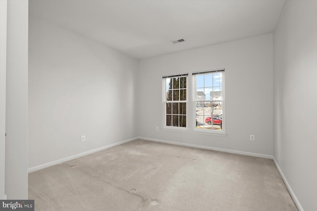 view of carpeted empty room