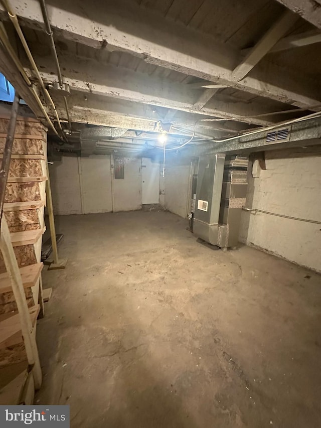 view of basement