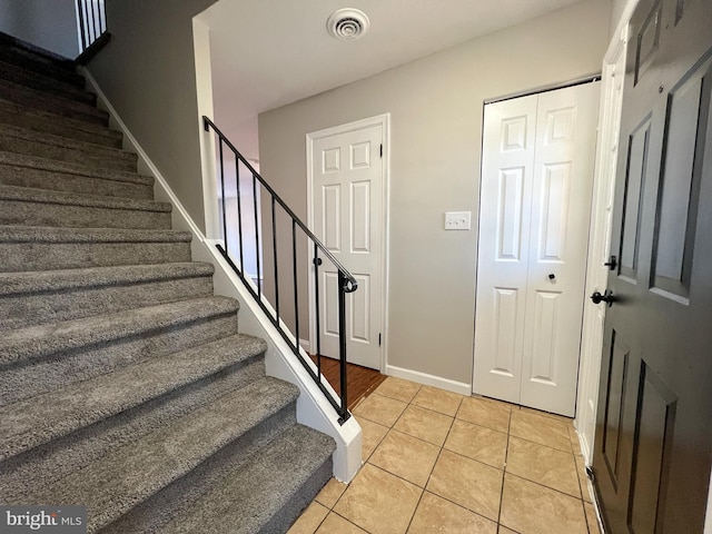 view of tiled foyer