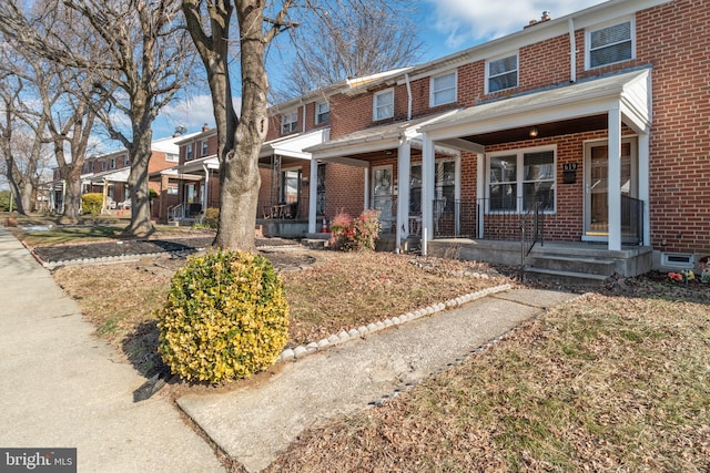 view of front of house with covered porch