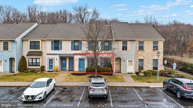 view of property with a front yard