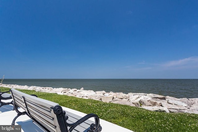 view of water feature