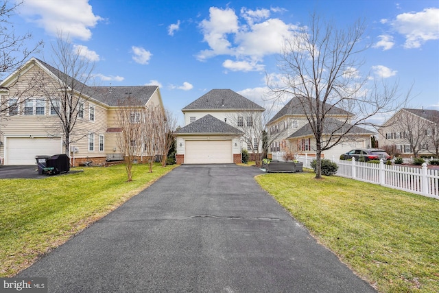 view of front property with a front yard