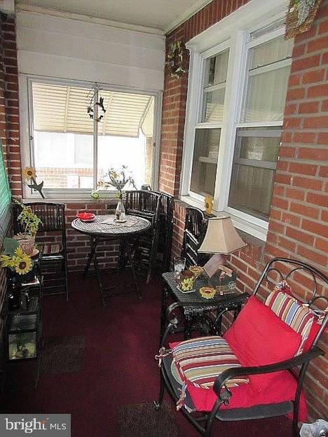 view of sunroom / solarium