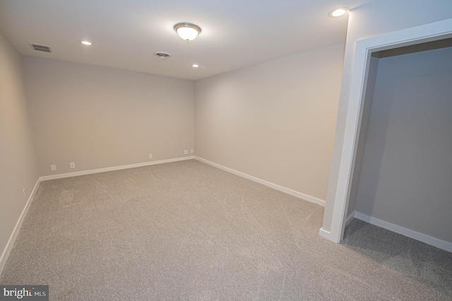 empty room with carpet floors