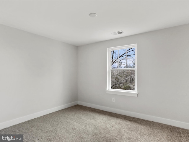 view of carpeted empty room