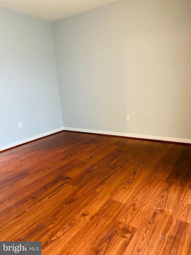 empty room featuring light hardwood / wood-style floors