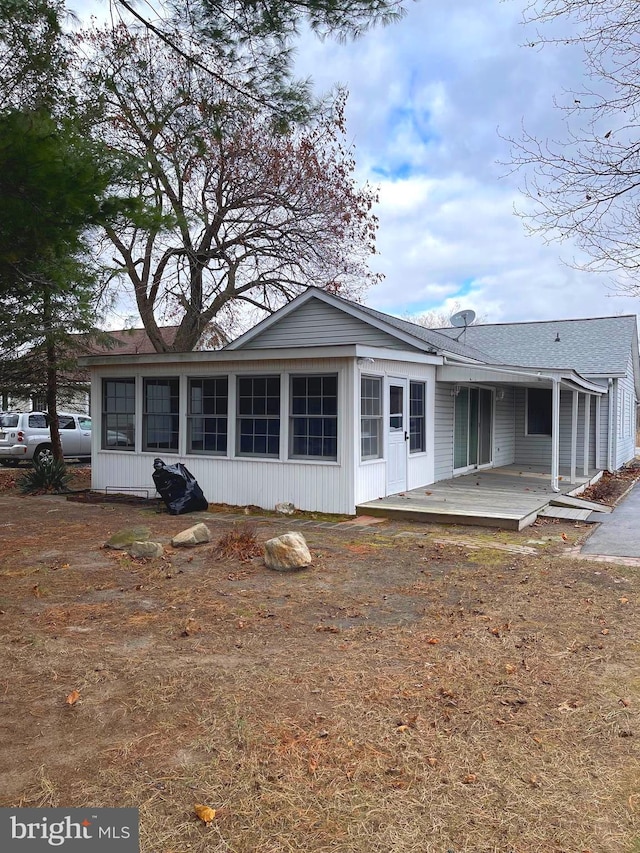 view of back of property