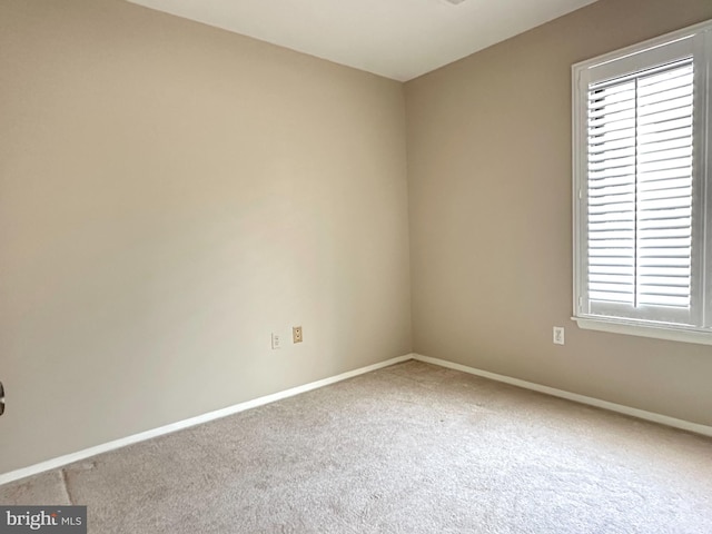 view of carpeted empty room