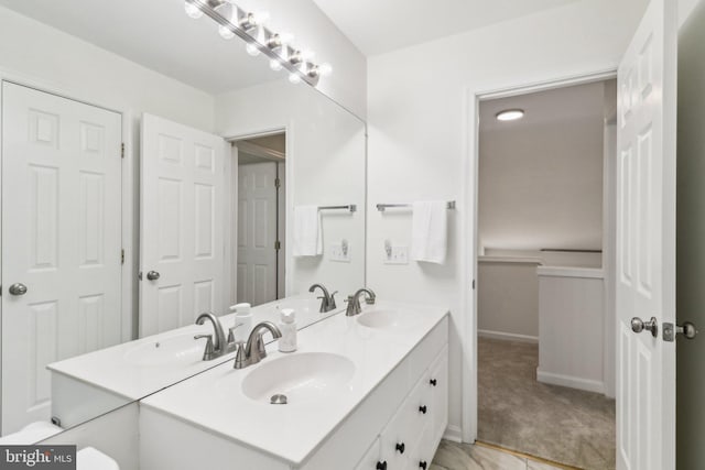 bathroom with vanity