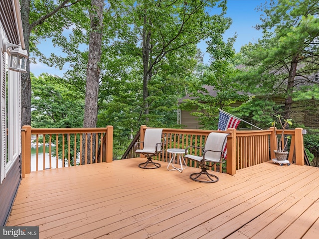 view of wooden terrace