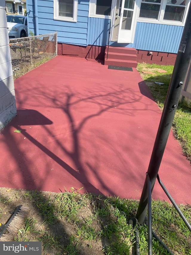 view of patio with entry steps